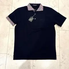 Aquascutum ポロシャツM ネイビー 日本製