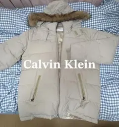 Calvin Klein ベージュ ファー ダウンジャケット M