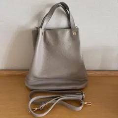 FIRANO VITAモノグラムエンボス バケットシルエットバッグ