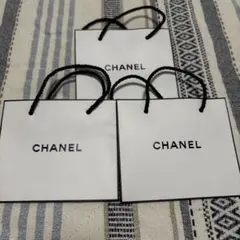 CHANEL シャネル ショップ袋 ホワイト　小 ショッパー3枚