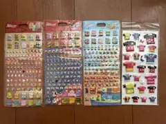 ディズニーストア　シール ぷっくり　立体　4枚セット