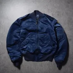 希少XL 米国製 ALPHA アルファ L-2A フライトジャケット 中綿なし MILITARY リジェクト 訳あり品 ALPHA アルファ デッドストック