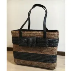 新品 ♡ ケイトスペード リボン ボーダー かごバッグ