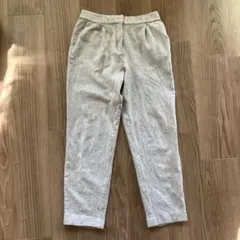 マッシモドゥッティ　グレー タック入り カジュアルパンツ