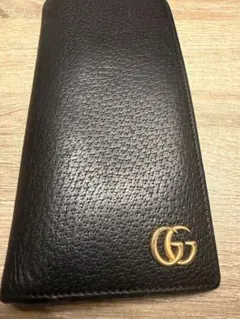 Gucci グッチ　長財布 ブラック レザー