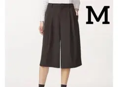 ユニクロ　ガウチョパンツ　イージーパンツ　ワイドパンツ 黒　ブラック　M
