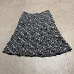 Burberry blue label スカート　ノバチェック　グレー　38
