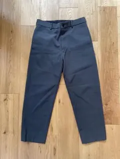 【ATON】BACK SATIN BASIC PANTS チャコールグレーのサムネイル