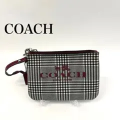 COACH チェック柄ポーチ