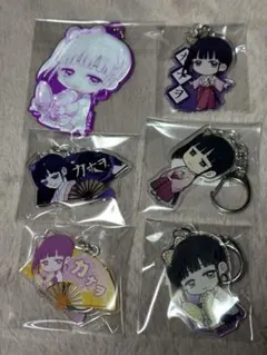 【鬼滅の刃】栗花落カナヲ　アクリルキーホルダー　6点セット