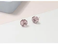 クリスタルカット ビジューピアス シャンパンゴールド