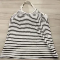 UNIQLOブラトップ 白黒ストライプ Lサイズ