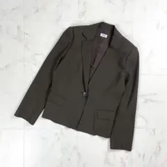 フォクシーブティック ストレッチテーラードジャケット 茶色 サイズ40*CD96のサムネイル