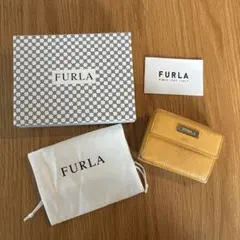 FURLA 三つ折り財布 イエロー レザーのサムネイル