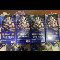 ワンピースカードゲーム　蒼海の七傑　テープ付き 4BOX