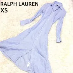 POLO RALPH LAUREN リネン100% ロングシャツワンピース