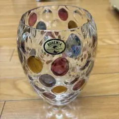 BOHEMIA Crystalex ガラス 花瓶 チェコスロバキア製