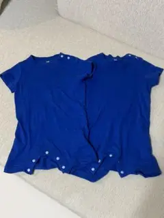 青色 ロンパース　２枚セット
