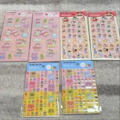 クレヨンしんちゃん タイルシール ふわふわシール 6個セット セリア