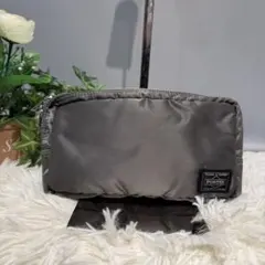人気【美品】激レア PORTER ポーター タンカー ポーチ シルバーグレー