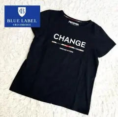ブルーレーベルクレストブリッジ　半袖Tシャツ　ロゴTシャツ　黒のサムネイル