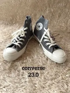 新品 CONVERSE グレー ハイカット スニーカー 23.0㎝