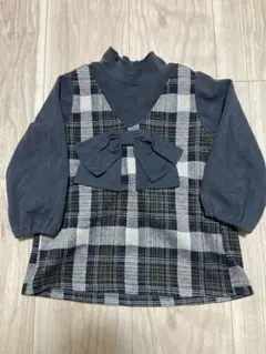 美品　キムラタン　チェック柄ワンピース　80㎝　冠婚葬祭のサムネイル
