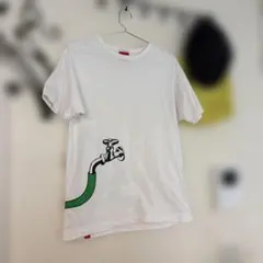 OJICO イラスト　Tシャツ　蛇口　馬　シンプル　ユニセックス　白T 個性的のサムネイル