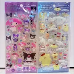 マイメロディ ポムポムプリン クリアシール 2シート