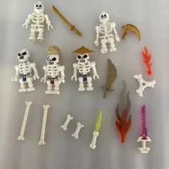 LEGO 레고 닌자고 골격 미니 피그 무기 세트