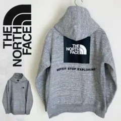 【美品】THE NORTH FACE バックスクエアロゴ　フーディー パーカー
