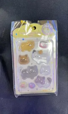 つぶらな瞳の仲間達 ミニチュアシール　ネコ　猫　キーホルダー　チャームのサムネイル