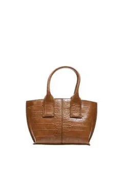 ZARA ブラウン ハンドバッグ