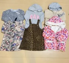 まとめ売り 120 女の子 6点セット ミニー レオパード フリース アウター
