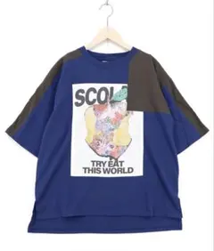 スカラー　scolar 162713：世界を味わう配色Tシャツのサムネイル