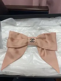 CHANEL 新品　未使用　バレッタ　ピンク　リボン　シャネル　ヘアアクセサリー