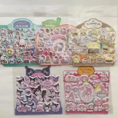 韓国限定 サンリオ お店屋さん マシュマロシール ぷっくりシール