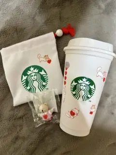スターバックス　リユーザブルカップ　ベアリスタ　巾着