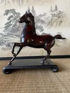 ブロンズ製馬の彫刻 約50ｃｍ、10.2キロ、 ダークブラウン ブロンズ製馬の彫刻 約50cm、10.2キロ、 ダークブラウン 美術