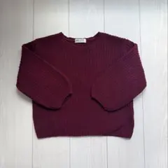 H&M キッズセーター　ボルドー　120