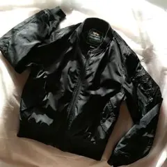 【ALPHA INDUSTRIES】アルファMA-1ジャケット ブラック XS