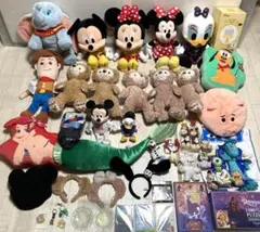ディズニー　グッズ　大量まとめ売り　ぬいぐるみ　カチューシャ　皿　キーホルダー