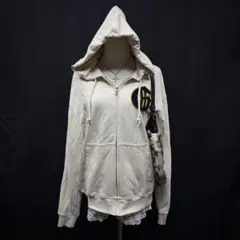 平成ギャル　y2k グランジ　GAP オーバーサイズ　ジップアップパーカー　ロゴ