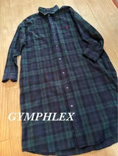 まみ様専用GYMPHLEX チェック柄 ロングシャツワンピース