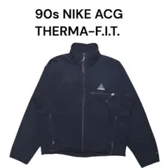 90s NIKE ACG フリースジャケット 古着 ナイキ 刺繍 ブラック 黒