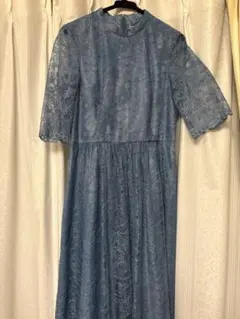 aimer aimee ブルー　レースドレス　結婚式