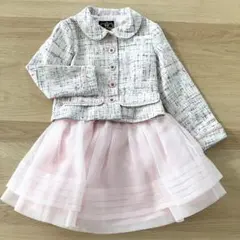 メゾピアノ　フォーマル　ジャケット スカート セット　入学式　ピンク