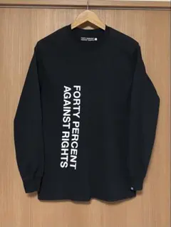 希少 FPAR LOGO ロンT 長袖 黒 40% WTAPS ダブルタップス