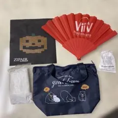 新品未使用　トラベルセット　クマのイラスト付きナイロンバッグその他　5点セット