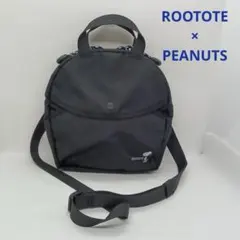 美品✨軽量✨ROOTOTE×PEANUTS ショルダーバッグ・色/黒